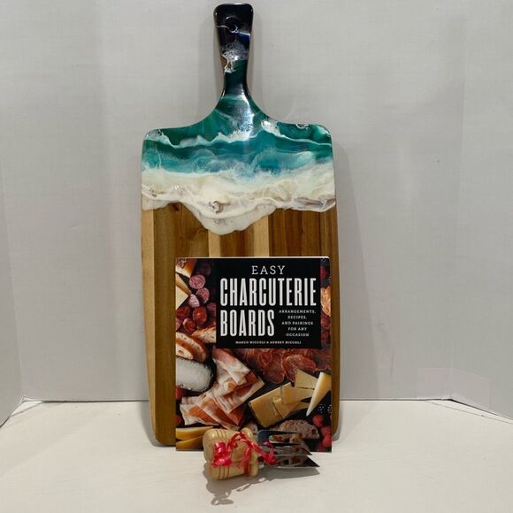 Easy Charcuterie Boards Cookbook By Marco Ocean  Resin Charcuterie Board - Picture 1 of 8